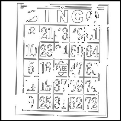 The Crafter's Workshop - 6x6 Template Bingo  (sold in 3's)