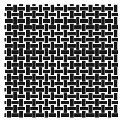 The Crafters Workshop - 6x6 Template - Basketweave  (sold in 3's)