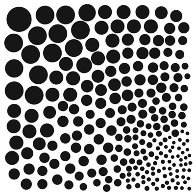 The Crafters Workshop - 12x12 Template - Circle Explosion  (sold in 3's)