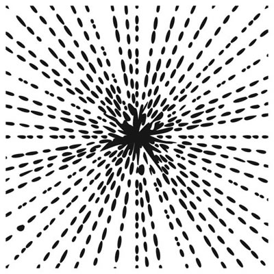 The Crafters Workshop - 12x12 Template - Burst  (sold in 3's)