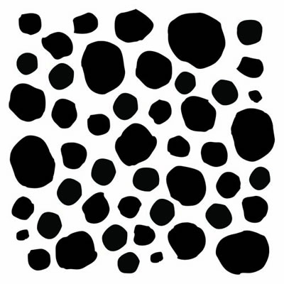 The Crafters Workshop - 6x6 Template - Messy Circles  (sold in 3's)