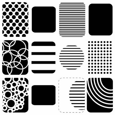 The Crafters Workshop - 12x12 Template - Life Shapes Small  (sold in 3's)