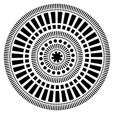 The Crafters Workshop - 6x6 Template - Mayan Calendar  (sold in 3's)