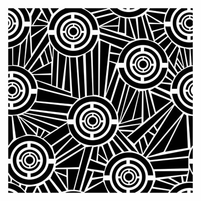 The Crafters Workshop - 12x12 Template - Aboriginal  (sold in 3's)