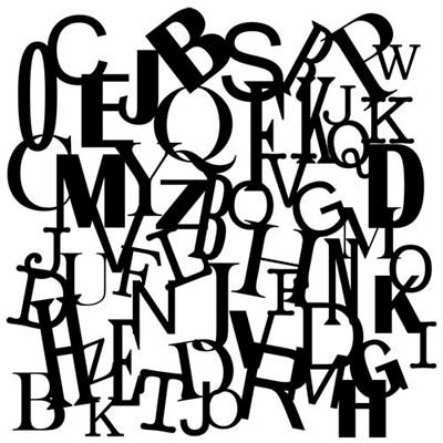 The Crafters Workshop - 6x6 Template - Letters Collage  (sold in 3's)