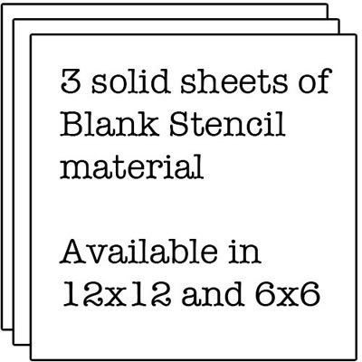 The Crafters Workshop - 12x12 Template - 3 Stencil Sheets  (sold in 3's)