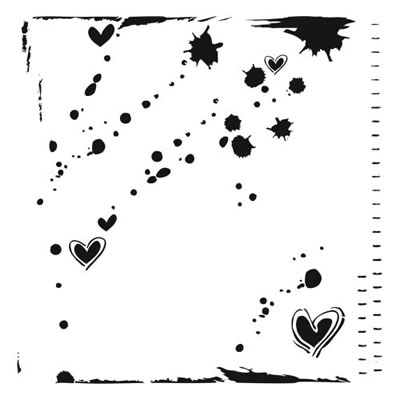 The Crafters Workshop - 12x12 Template - Confetti  (sold in 3's)