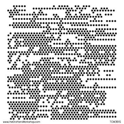 The Crafters Workshop - 6x6 Template - Tiny Circles  (sold in 3's)