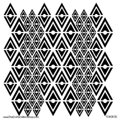The Crafters Workshop - 6x6 Template - Mini Diamonds  (sold in 3's)