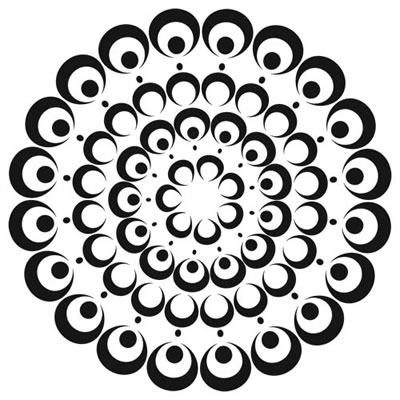 The Crafters Workshop - 12x12 Template - Bubble Doily  (sold in 3's)