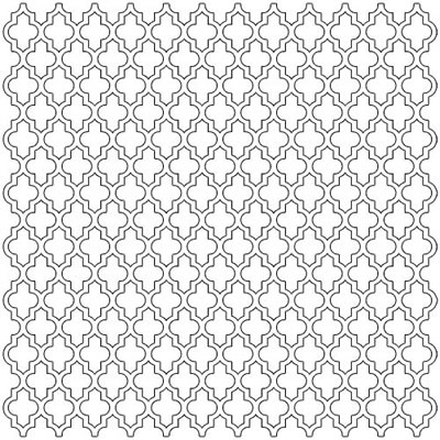 The Crafters Workshop - 12x12 Template - Quatrafoil  (sold in 3's)