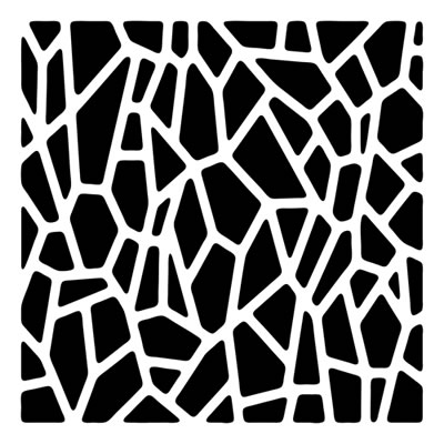 The Crafters Workshop - 12x12 Template - Giraffe Print  (sold in 3's)