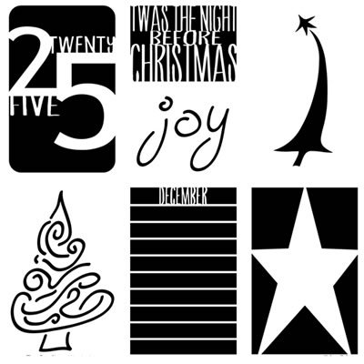 The Crafters Workshop - 12x12 Template - Twas the Night  (sold in 3's)