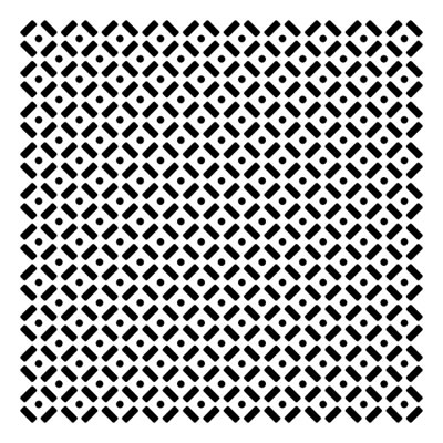 The Crafters Workshop - 12x12 Template - Dots & Dashes  (sold in 3's)