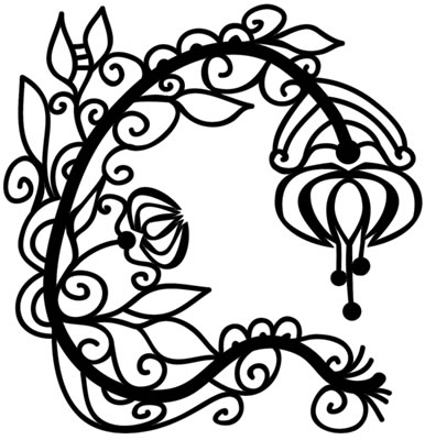 The Crafters Workshop - 12x12 Template - Graceful Flower  (sold in 3's)