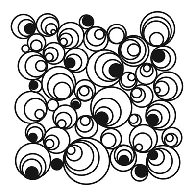 The Crafters Workshop - 12x12 Template - Mod Spirals  (sold in 3's)