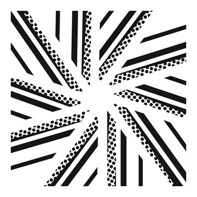 The Crafters Workshop - 12x12 Template - Pinwheel  (sold in 3's)