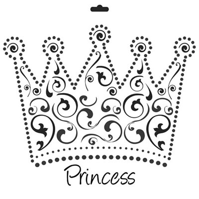 The Crafters Workshop - 6x6 Template - Crown  (sold in 3's)