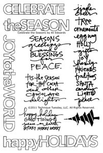 Technique Tuesday - Ali Edwards - Celebrate the Seasons  (sold individually)