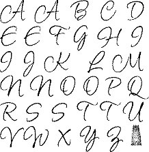 Technique Tuesday - Alphabet Stamp Set - Avalon Capital Letters Large  (sold individually)