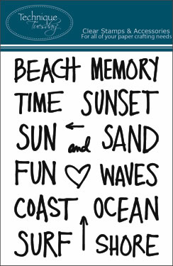 Technique Tuesday - Ali Edwards - Beach Time  (sold individually)