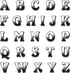 Technique Tuesday - Broadway Capital Letters Large  (sold individually)