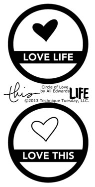 Technique Tuesday - Ali Edwards - Circle of Love  (sold individually)
