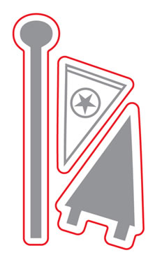 Technique Tuesday - Die - Flags are Flying  (sold individually)