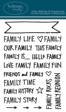 Technique Tuesday - Ali Edwards - Family Banners  (sold individually)
