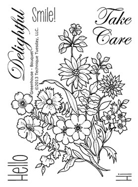 Technique Tuesday - Greenhouse Society  Bouquet  PREORDER     (sold individually)