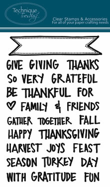 Technique Tuesday - Ali Edwards  Giving Thanks Banners  PREORDER  (sold individually)
