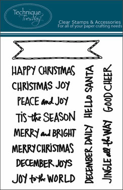 Technique Tuesday - Ali Edwards - Hello Santa Banners  (sold individually)