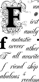 Technique Tuesday - Initially Yours - F  (sold individually)