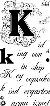 Technique Tuesday - Initially Yours - K  (sold individually)