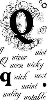 Technique Tuesday - Initially Yours - Q  (sold individually)