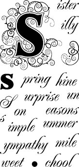 Technique Tuesday - Initially Yours - S  (sold individually)