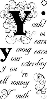 Technique Tuesday - Initially Yours - Y  (sold individually)
