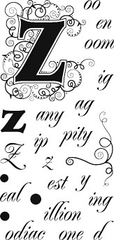 Technique Tuesday - Initially Yours - Z  (sold individually)