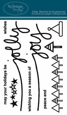 Technique Tuesday - Jolly Wishes  (sold individually)