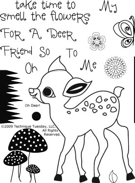 Technique Tuesday - Oh Deer!  (sold individually)