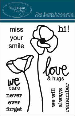 Technique Tuesday - Poppy Sentiments  (sold individually)