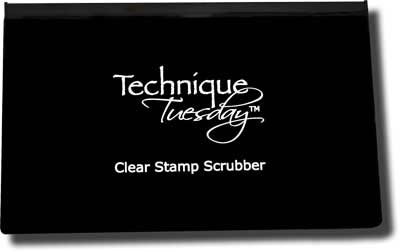 Technique Tuesday - Clear Stamp Scrubber Pad  (sold individually)