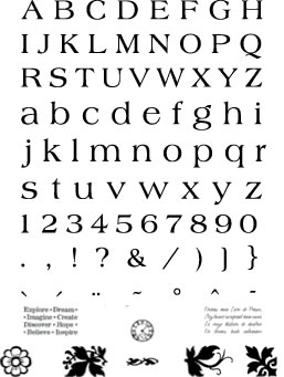 Technique Tuesday - Alphabet Stamp Set - Start Me Up Main Street  (sold individually)