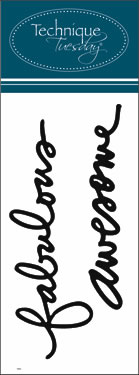 Technique Tuesday - Ali Edwards - Say It Fabulous  (sold individually)