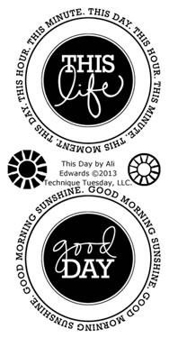 Technique Tuesday - Ali Edwards - This Day  (sold individually)