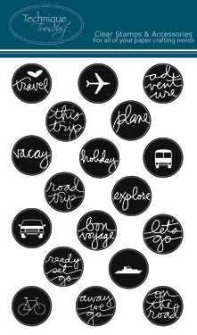 Technique Tuesday - Ali Edwards - Travel With Flair  (sold individually)