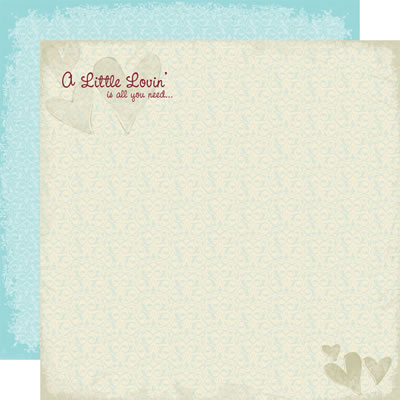 TPC Studio - Little Lovin' - All You Need 12x12 d/sided paper with foil  (pack of 5)