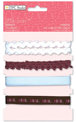 TPC Studio - Little Lovin'  Ribbon Cards  (sold in 3's)