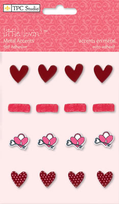 TPC Studio - Little Lovin'  Metal Accents  (sold in 3's)