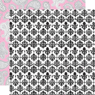 TPC Studio - Girlfriends - Brocade 12x12 d/sided paper with pearl finish  (pack of 5)